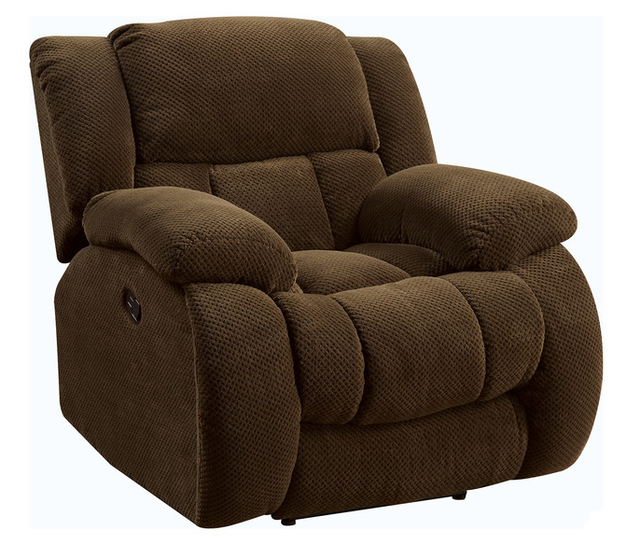 Coaster® Weissman Chocolate Glider Recliner-0