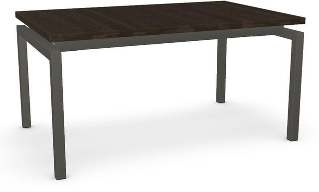 Amisco Customizable Zoom Solid Ash Extendable Table with Metal Legs-0
