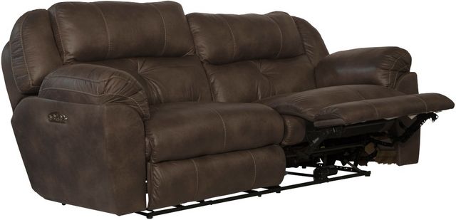 Catnapper® Ferrington Dusk Power Headrest with Lumbar Power Lay Flat Reclining Sofa-1