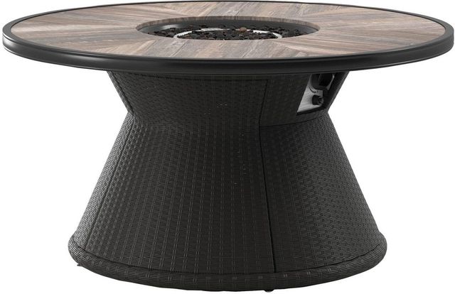 Signature Design by Ashley® Marsh Creek Brown Round Fire Pit Table-1