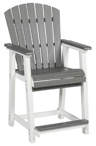 Signature Design by Ashley® Transville 3-Piece Gray/White Outdoor Dining Set-2