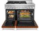 KitchenAid® 48" Scorched Orange Smart Pro Style Gas Range with Griddle-2