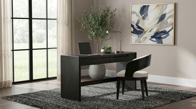 Coaster® Leandro Burnished Black Home Office Writing Desk-1