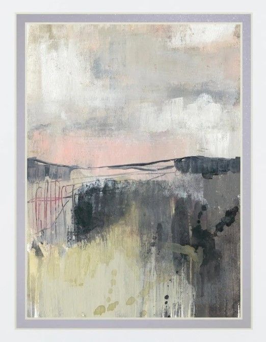 Classy Art Blush Horizon I BY Jennifer Goldberger Wall Art-1