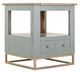International Furniture Direct Timber Forest Green End Table-2