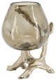 A & B Home Gold Pinched Candle Holder-0