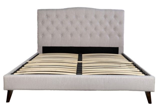 Bernards Rachel 3-Piece Beige/Brown Queen Panel Bedroom Set-2