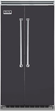 Viking® Professional 5 Series 25.32 Cu. Ft. Built-In Side By Side Refrigerator-Graphite Gray-0