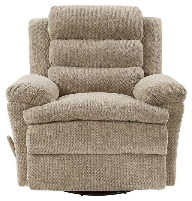 Homelegance® Oxford Brown Manual Swivel Glider Reclining Chair-2