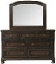 Elements International Kingston Walnut Dresser and Mirror-1