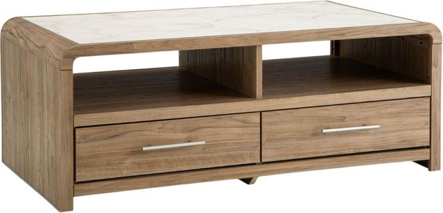 Signature Design by Ashley® Dovander Natural/White Rectangular Cocktail Table-0