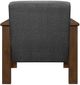 Mazin Furniture Helena Dark Gray Upholstered Storage Accent Chair-3