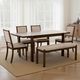 Primo International™ 5200 6-Piece Brown Dining Set-1