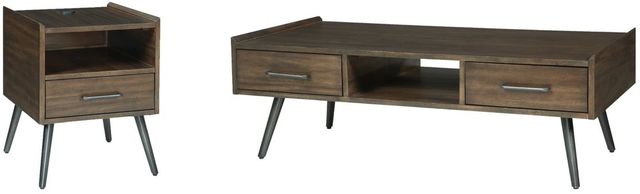Signature Design by Ashley® Calmoni 2-Piece Brown Living Room Table Set-0
