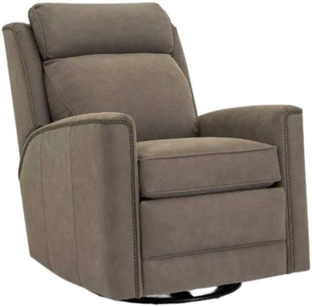 Smith Brothers Customizable 736 Leather Power Motorized Reclining Chair-0