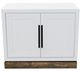 Legends Home Nora Barnwood/Jasmine White 2-Door Base Cabinet-3