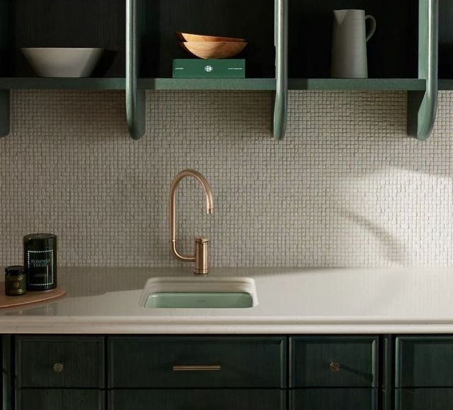 KOHLER® Iron/Tones® Truffle 17" Top/Undermount Single-Bowl Bar Sink-1