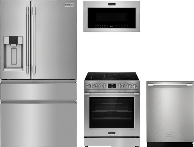 4 Piece Frigidaire Professional® Smudge-Proof® Stainless Steel Electric Kitchen Package-0