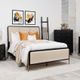 Coaster® Arini Black/Cream Eastern King Panel Bed -4