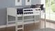 Donco Kids Louver White Youth Twin Loft Bed-1