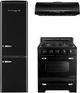 Unique® Appliances Classic Retro 30" Midnight Black Wall Mounted Range Hood-5