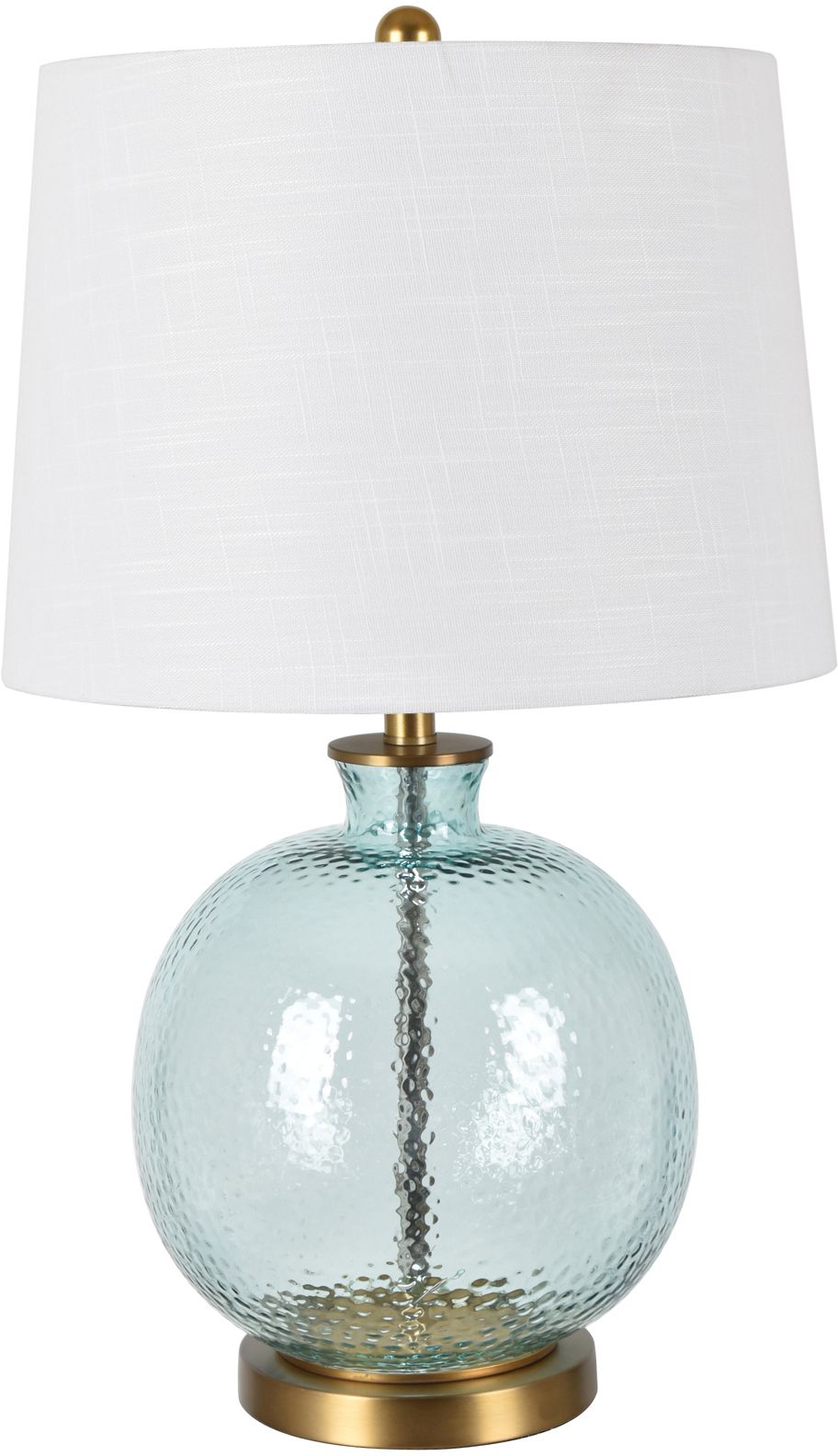 Crestview Collections Wilde Aqua and Gold Hammered Glass Table Lamp |  Miskelly Furniture, image size:912x1584