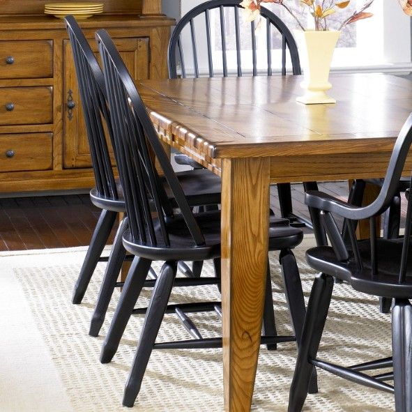 Liberty Furniture Treasures Rustic Black Bow Back Side Chair-1