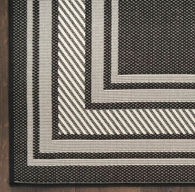 Nourison Home™ Horizon HOZ03 Black 5'x7' Area Rug-2