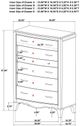 Coaster® Revello Washed Mango Chest of Drawers-5