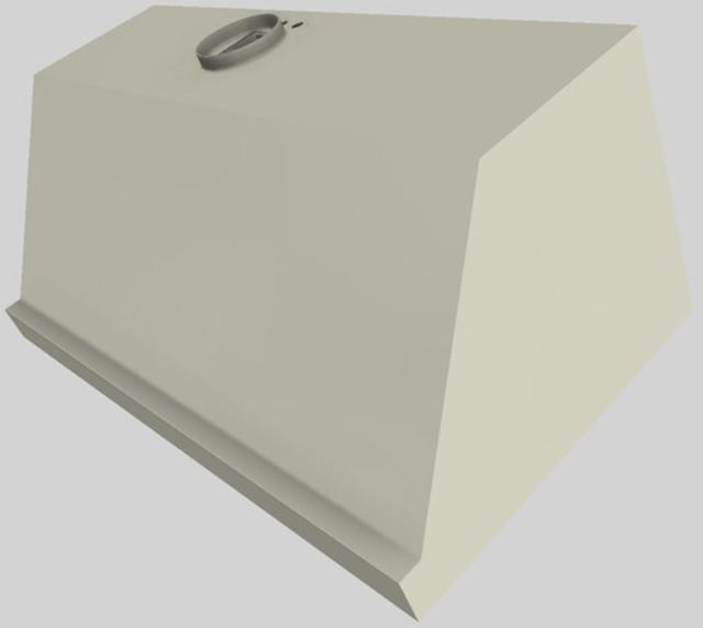 Vent-A-Hood® 48" Wall Mounted Range Hood-Biscuit-1
