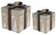 A & B Home 2-Piece Gray Decorative Box Set-0