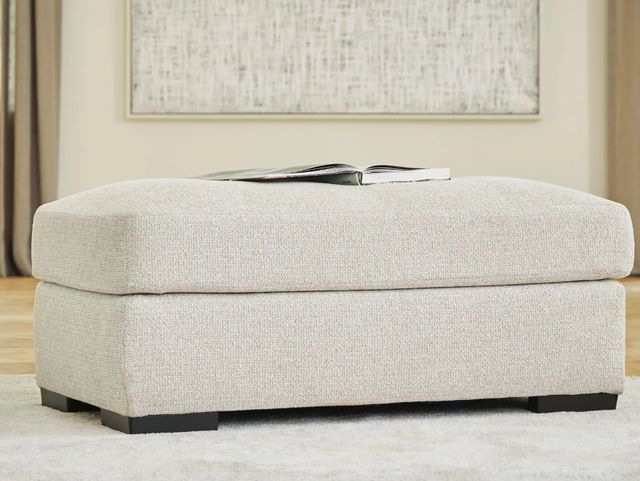 Signature Design by Ashley® Conlee-Pike Linen Ottoman-1