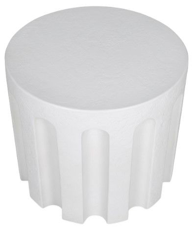 Moe's Home Collection Eris White Concrete Outdoor Accent Table-2