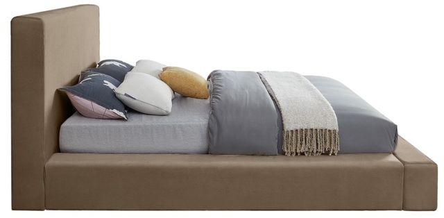 Meridian Furniture Dorian Taupe Queen Upholstered Panel Bed-2