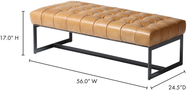 Moe's Home Collection Wyatt Tan Bench-2