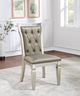Furniture of America® Adelina 2-Piece Champagne/Warm Gray Side Chair Set-3