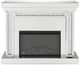 ACME Furniture Nysa Mirrored Electric Fireplace-3