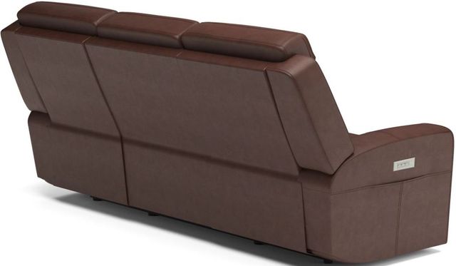 Flexsteel® Barnett Timber Power Reclining Sofa with Power Headrests and Lumbar-3