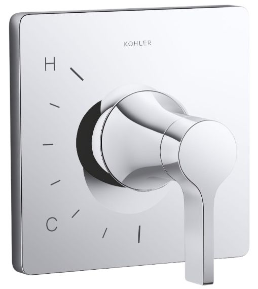 KOHLER® Venza® Rite-Temp® Polished Chrome Valve Trim-0