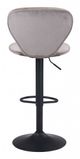 Zuo® Salem Gray Bar Chair-3