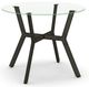 Amisco Customizable Norcross 30" Clear Glass Round Table-0
