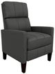 Best® Home Furnishings Customizable Janae Leather Manual High Leg Recliner with Espresso Legs-0