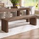 Classic Home Glendale Toasted Chestnut 64" Dining Bench-1