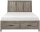 Homelegance® Bainbridge Weathered Gray Queen Storage Bed-2