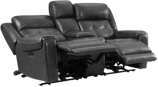 Intercon Regis 3-Piece Baron Charcoal Dual-Power Sectional Loveseat -1