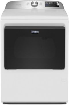 Maytag® 7.4 Cu. Ft. White Pet Pro Gas Dryer Extra Power and Sanitize Cycle