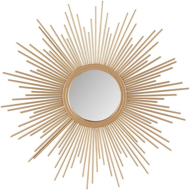 Olliix by Madison Park Gold Large Fiore Sunburst Mirror-1