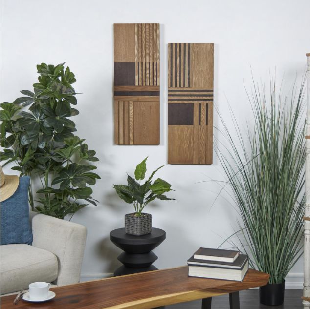 Deco Marche Brown Two-Toned Wall Decor-4