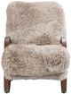 Four Hands Tobin Taupe Mongolian Fur Accent Chair-2