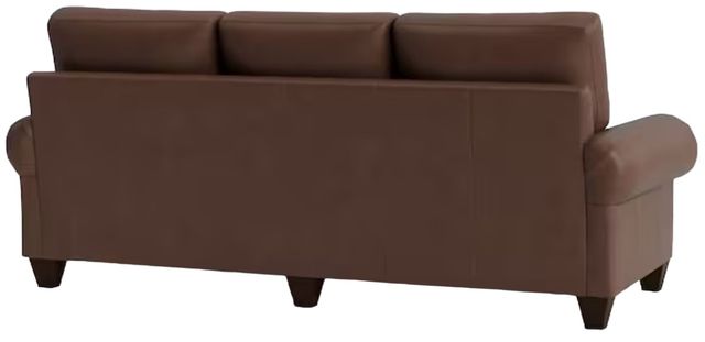 Bassett® Furniture Customizable Benchmade Premier Leather Large Panel Arm Sofa-3
